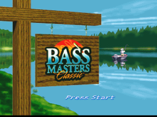 Bass Masters Classic title screen for Super Nintendo